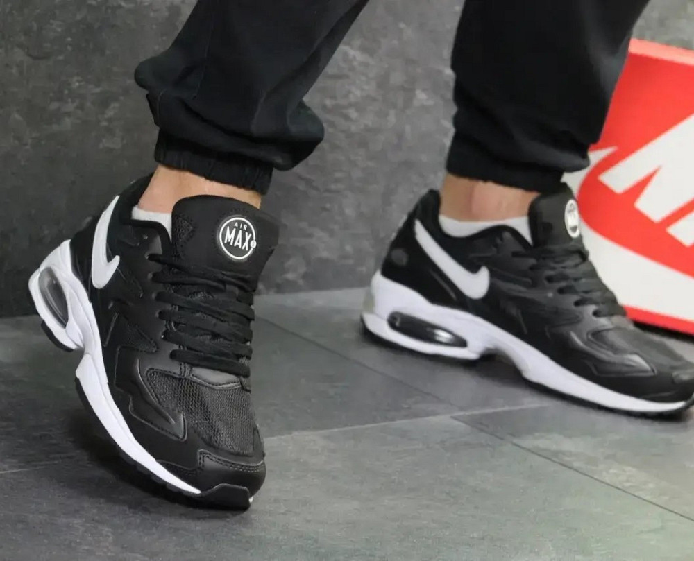 Чоловічі Чорні Термо Кросівки Nike 90 Air Max 2 Шкіряні Найк Єврозима (розміри: 42,43,44) Відео Огляд Дніпро - фото 8