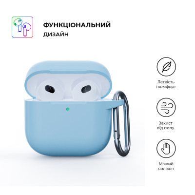 Чохол для навушників Armorstandart Hang Case для Apple AirPods 4 Light Blue (ARM81283) Вінниця - фото 2