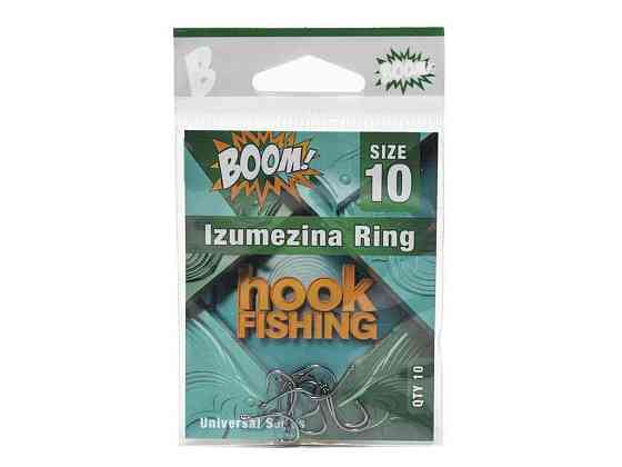 Крючок для мирной рыбы Izumezina Ring No10 (10 шт/уп) (BN) ТМ BOOM Киев