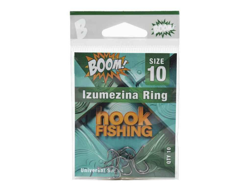 Крючок для мирной рыбы Izumezina Ring No10 (10 шт/уп) (BN) ТМ BOOM Киев - изображение 1