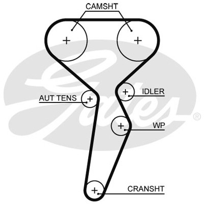 Комплект ременя ГРМ з помпой Gates KP35671XS Вінниця - фото 2