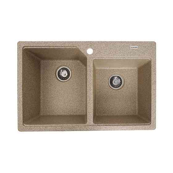 Гранітна мийка для кухні VALESO 7850 HARMONY матова Карамель Коломия