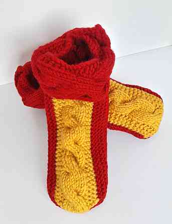 Тапочки домашні шкарпетки в'язані ручна робота топ Крохатушка одяг Київ