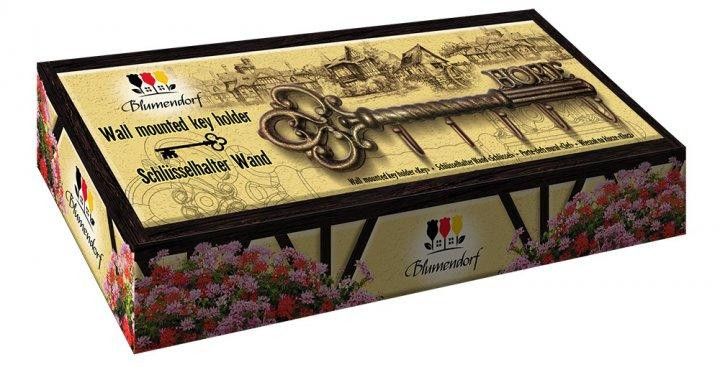 Ключница Blumendorf Ключ Коричневый 23х6.7см Вешалка для ключей Ключница металлическая Открытая ключница Белая Церковь - изображение 2