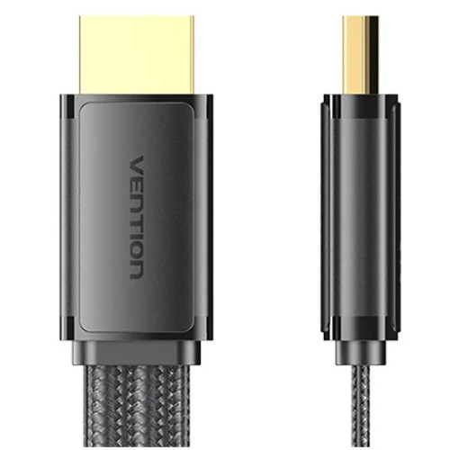 Кабель HDMI M - M, 2.0 м, V2.1, 8K 60Гц, плаский з обплетенням, Vention Винница - изображение 2