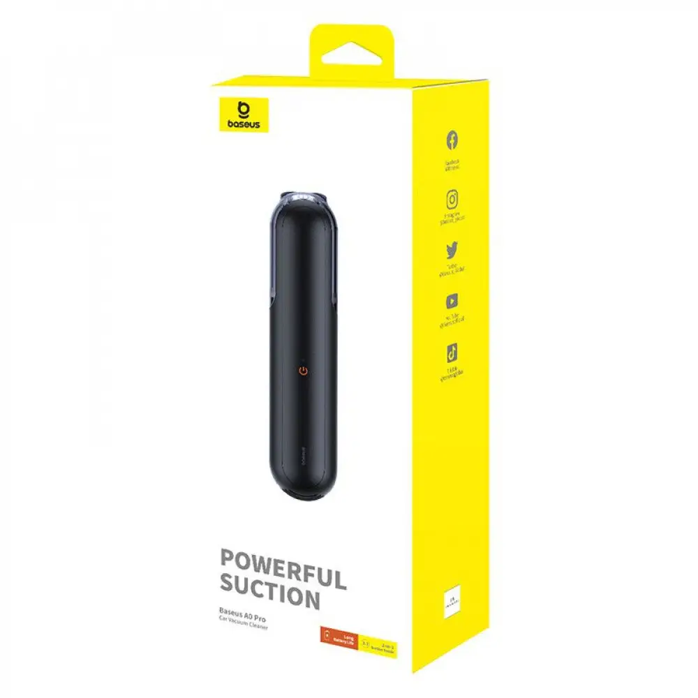 Автомобільний пилосос Baseus A0 Pro Car Vacuum Cleaner Cluster Black Киев - изображение 2
