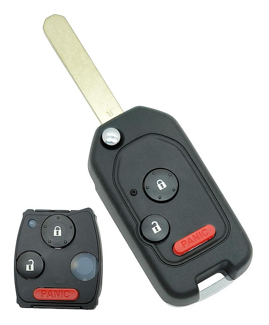Викидний ключ Honda HON66, корпус під чіп 3кн Panic DKT0269 для перероблення зі звичайного в бросовий Київ - фото 8
