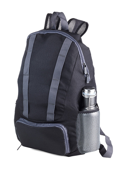 Рюкзак складаний Troika Bagpack 12 л Чорний Вінниця - фото 3