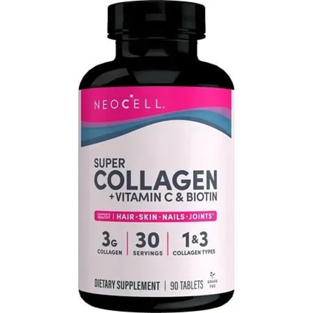 Коллаген + витамин С и биотин, Collagen, + Vitamin C &amp; Biotin, NeoCell, супер, 90 таблеток Луцк - изображение 1