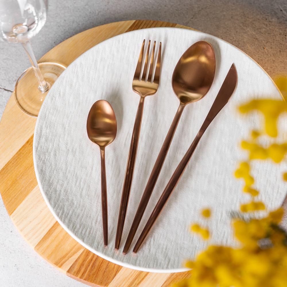 Столовый набор 24 предмета на 6 персон, бронза Киев - изображение 2