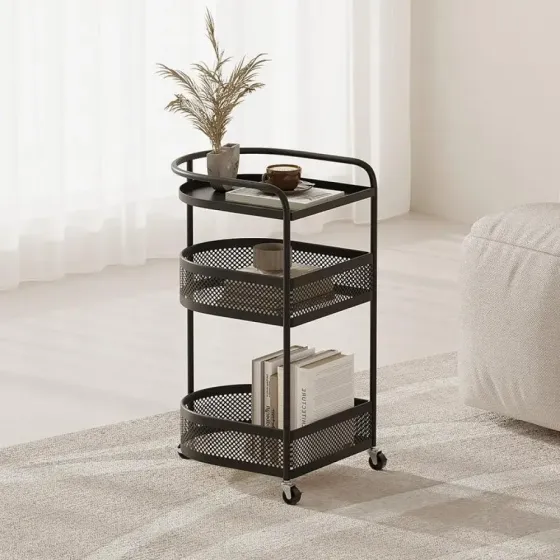 Современная этажерка-тележка 3 уровня на колесиках AND-1939 Коломыя