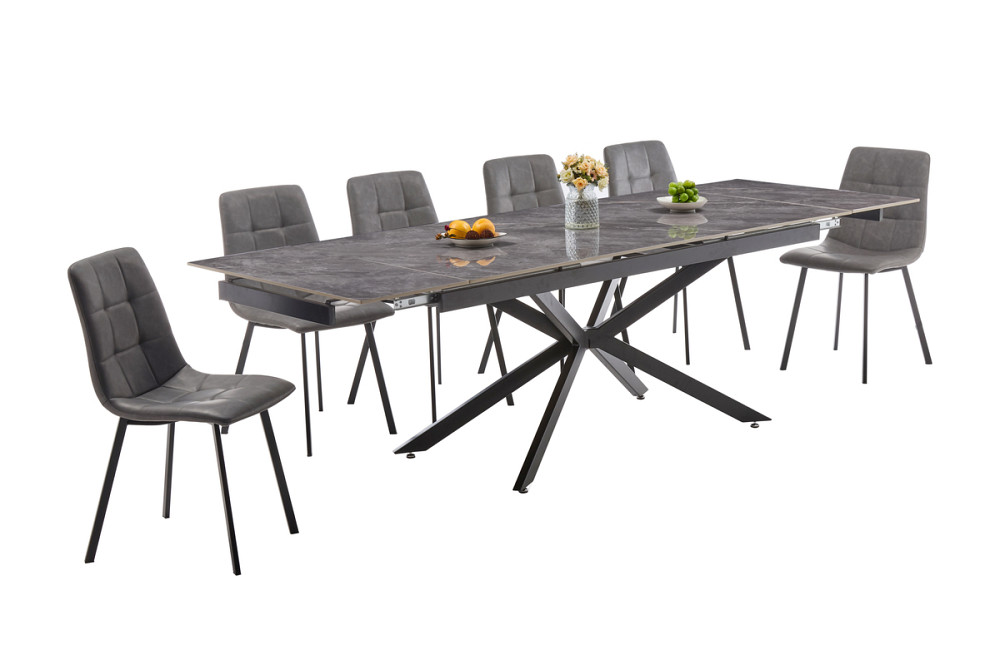 Стіл Магнум 180(+40+40)*90, чорн/керам Армані грей Киев - изображение 4