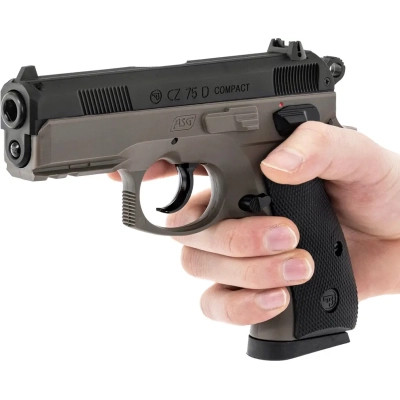 Страйкбольний пістолет ASG CZ 75D Compact FDE Spring (18603) Вінниця - фото 10