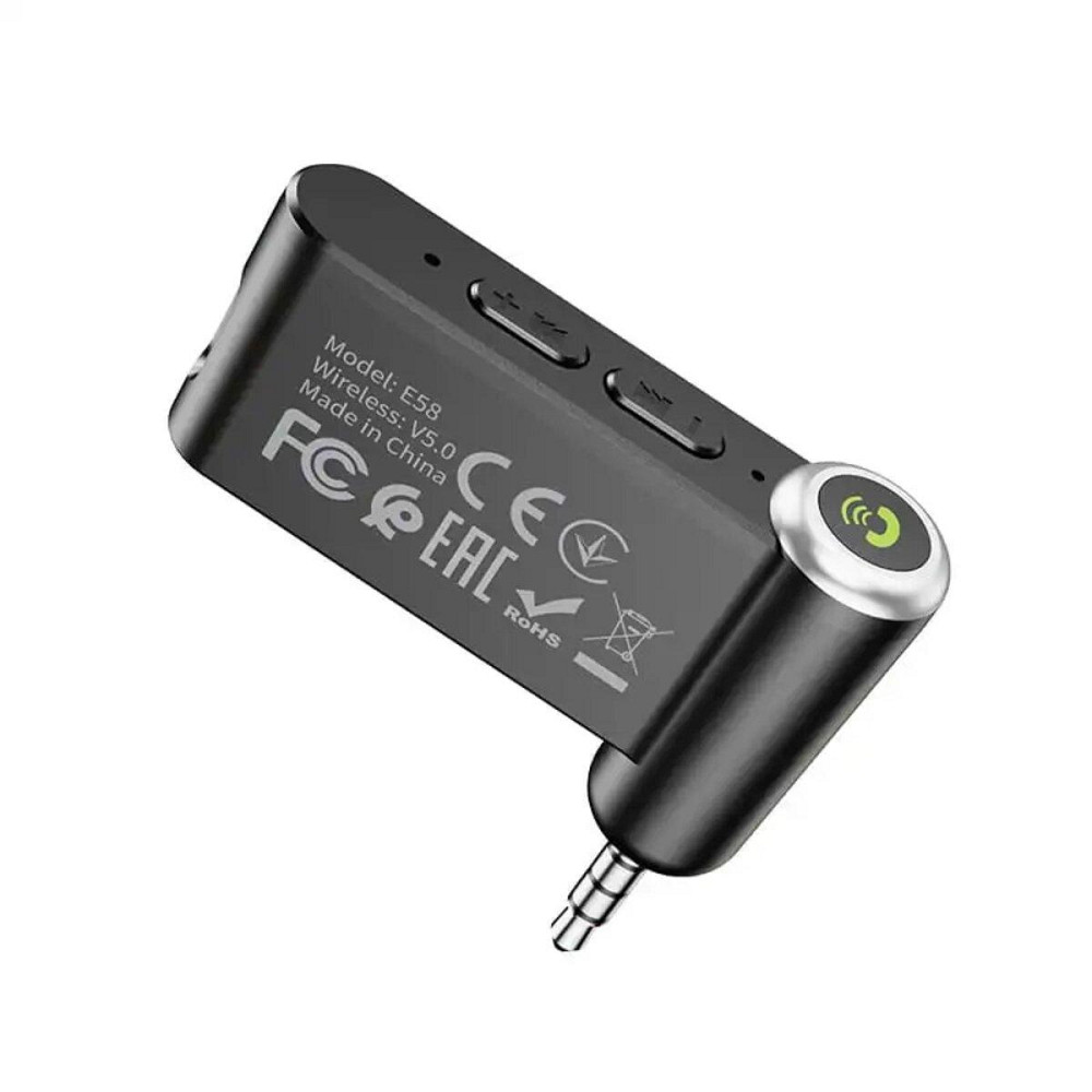 Bluetooth бездротовий ресивер HOCO E58 Magic music car AUX, колір чорний 6931474748768 Одеса - фото 4