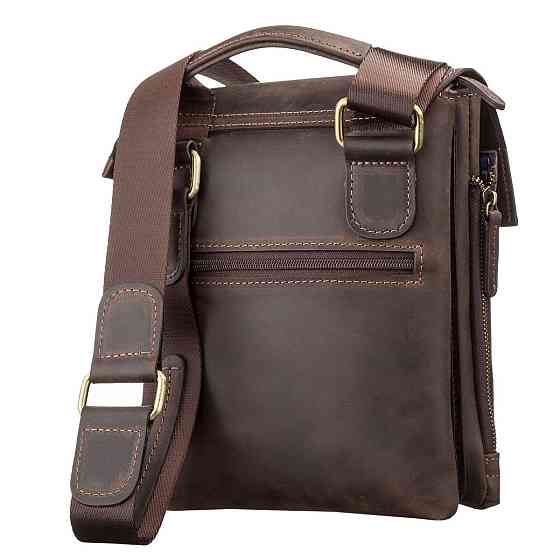 Сумка мужская SHVIGEL 11104 кожаная Коричневая Киев