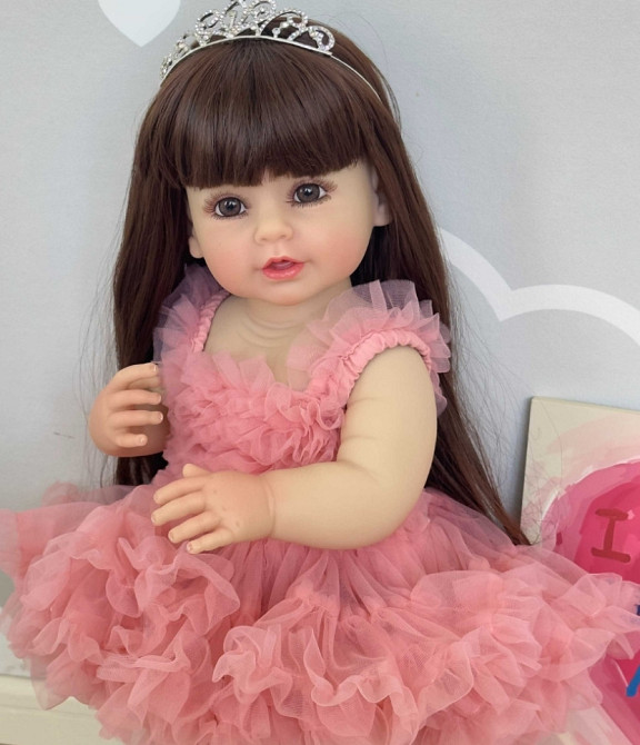 Кукла реборн 55 см полностью силиконовая (5940) Харьков - изображение 1