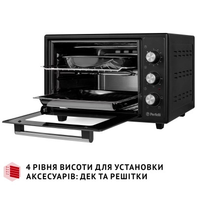 Электропечь Perfelli MIRAGE 37 BLACK Винница - изображение 12