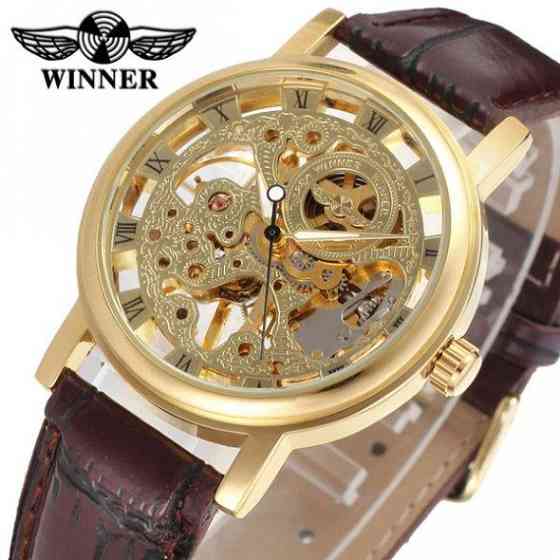 Классические женские часы Winner Gold Brown Винница