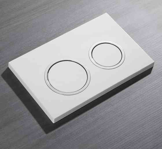 Панель змиву Koer KT-0605-03 220x140x12mm пластикова, кнопка кругла   ( KR5316 ) 39384 Харьков