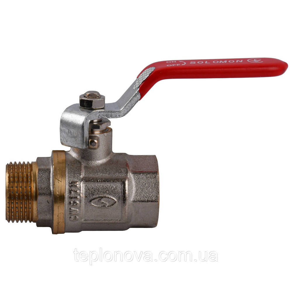 Кран кульовий прямий SOLOMON      3/4″ ЗВ КР PN40 B1002 Черновцы - изображение 1