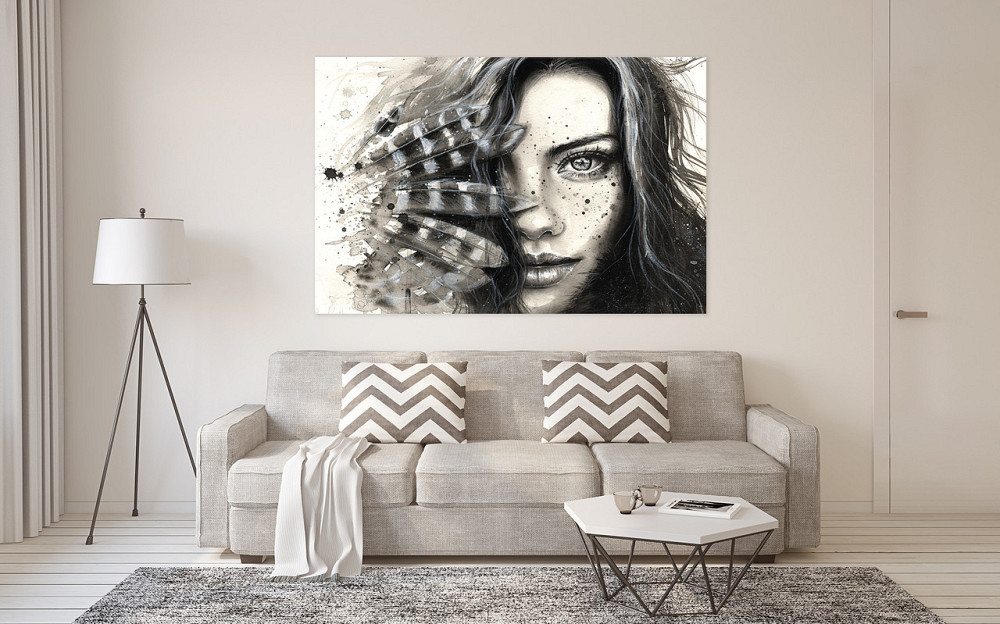 Картина холст у вітальню / спальню Дівчина    MLP_2 ( 60х30см ) 70x140 см Київ - фото 2