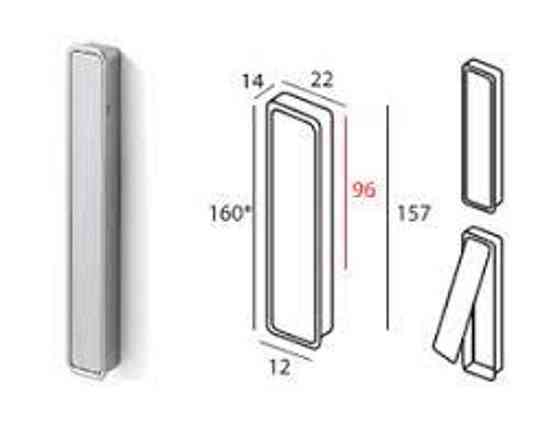 Ручка для раздвижных дверей Pamar MN 1032 Z черный матовый (E228) Киев