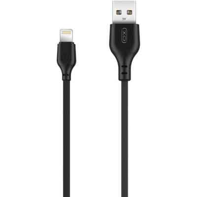 Дата кабель USB 2.0 AM to Lightning 1.0m 2.1A black XO (XO-NB-103-L-1-BK) Вінниця