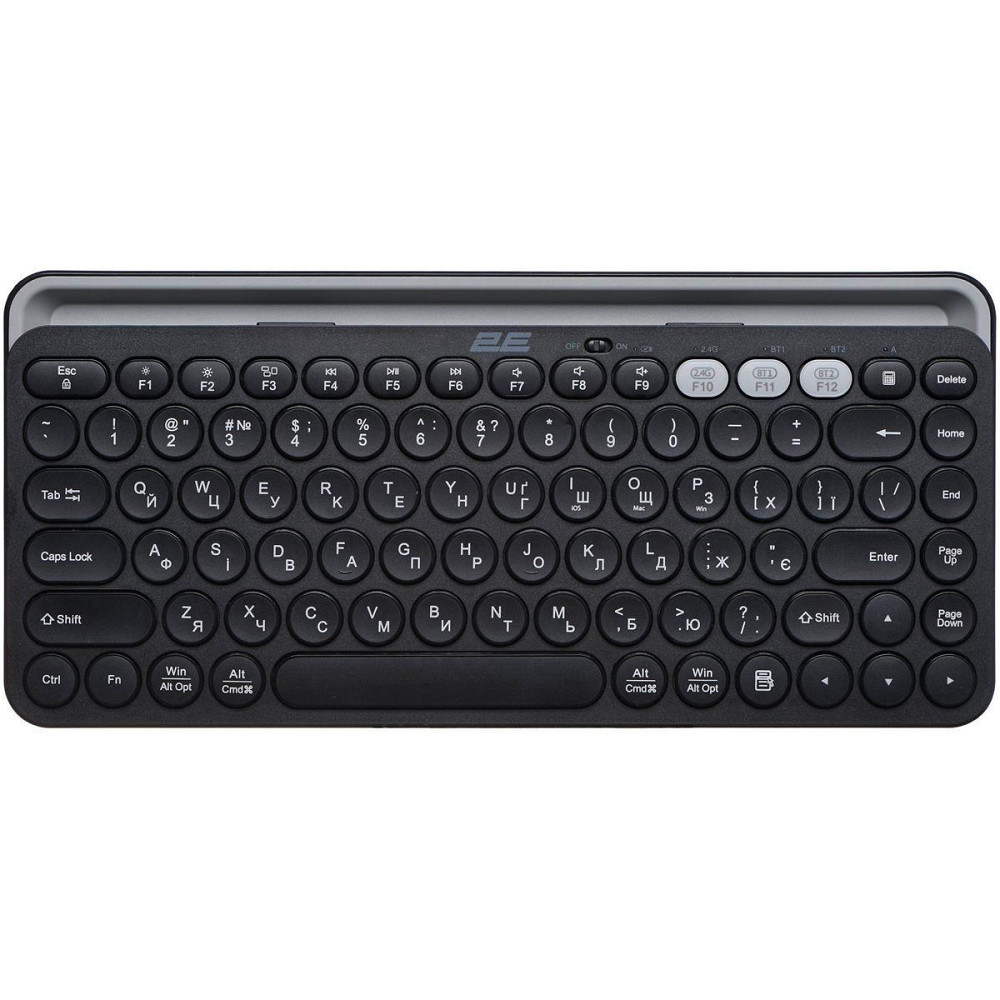 Клавіатура бездротова 2E KS250 WL BT Black (2E-KS250WBK_UA) Чорний Харьков - изображение 1