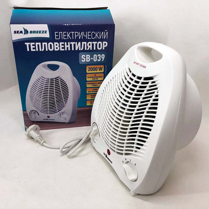 Портативный обогрев вентилятора для горячего обогрева Sea Breeze SB-039 2000 Вт, Электро дуйчик ZA-35 Львов - изображение 4