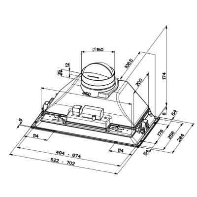 Вытяжка кухонная Faber INKA SMART C LG A70 Винница
