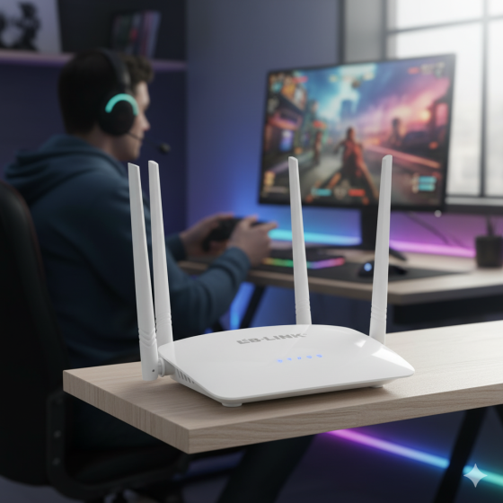 Беспроводной маршрутизатор до 300 Mbps LB-LINK BL-WR450H / Wi-Fi роутер / Вайфай роутер Киев