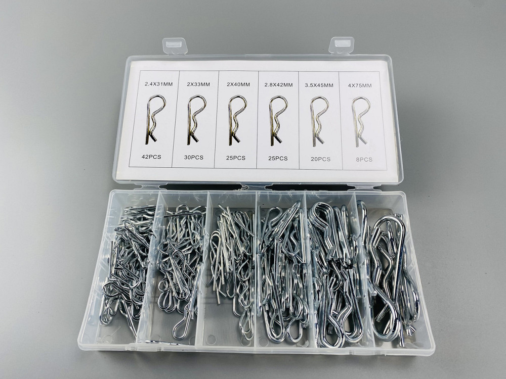 Набір шплінтів типу R метричних 150 шт. Пружинний штифт (6 різновидів шплінтів в одному наборі) Мукачево - фото 8
