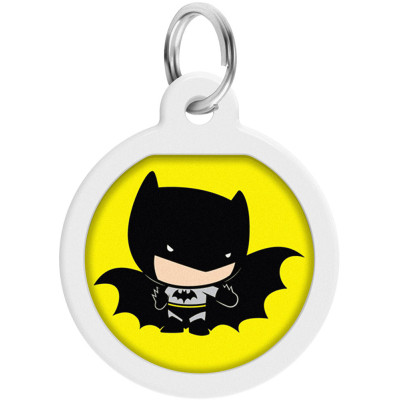 Адресник для тварин WAUDOG Smart ID з QR паспортом "Бетмен мультик", коло 25 мм (0625-1004ru-eng) Вінниця - фото 1