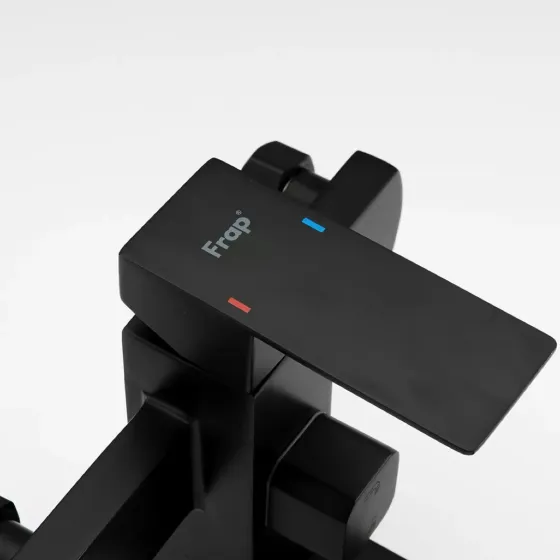 Смеситель для ванны с душевым гарнитуром Frap F32802-6 черный Киев