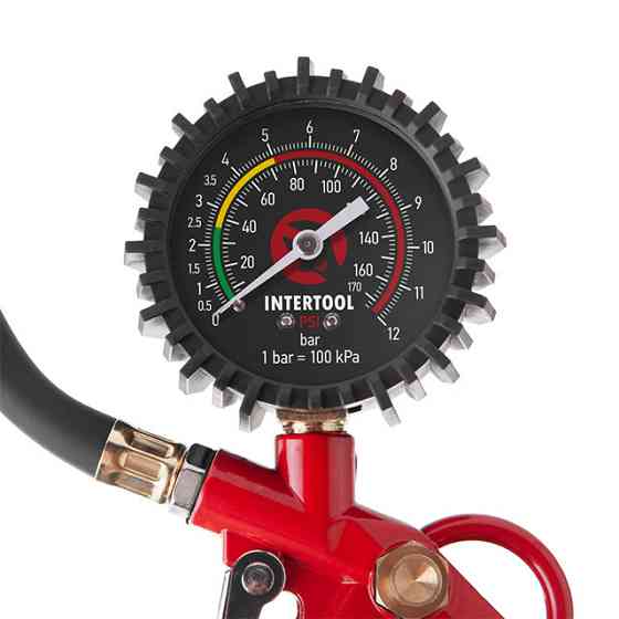 Пістолет для підкачування коліс із 63 мм манометром (блістер) INTERTOOL PT-0503 Київ