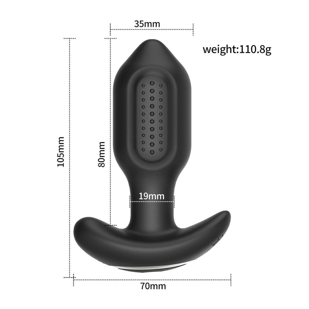 Анальная пробка - Vibrating Anal Plug, APP Sex Aura Киев - изображение 9