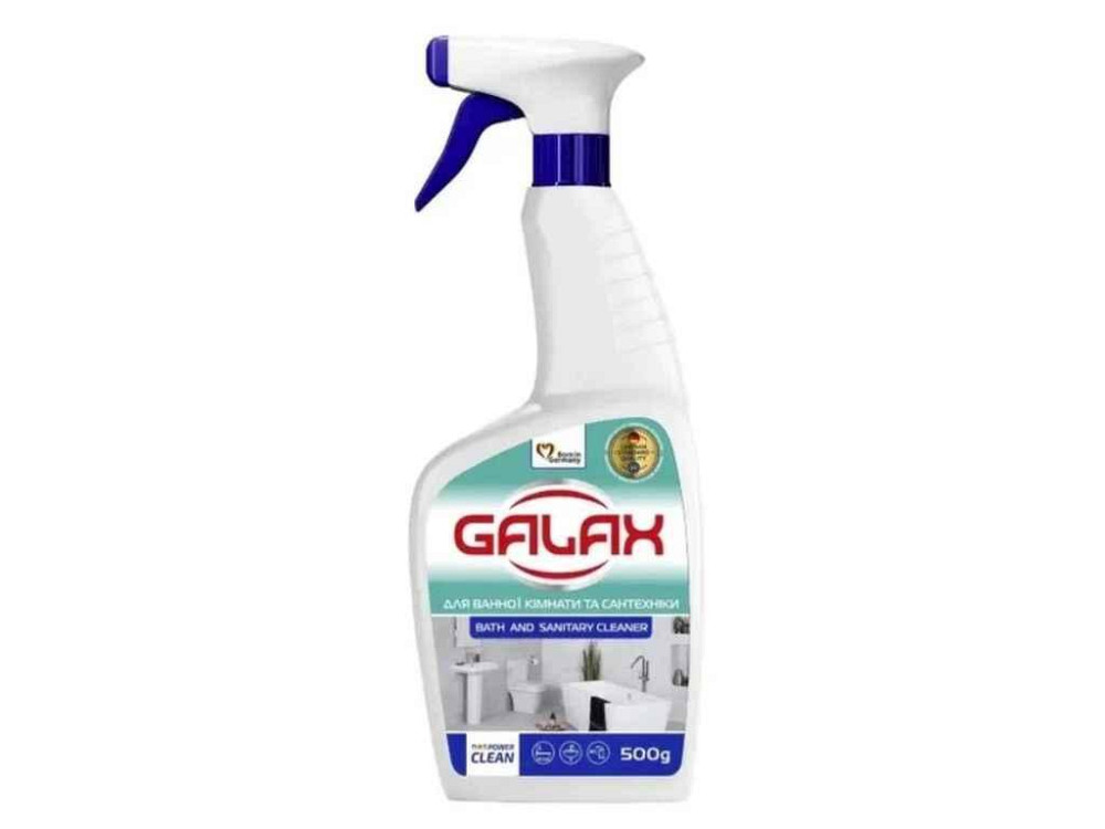 Засіб д/миття ванної кімнати та сантехніки das PowerClean 500гр ТМ GALAX Київ - фото 1