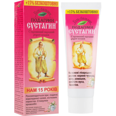 Бальзам для тела Сустагин Подагрин 86 г (4823014303648) Винница - изображение 1