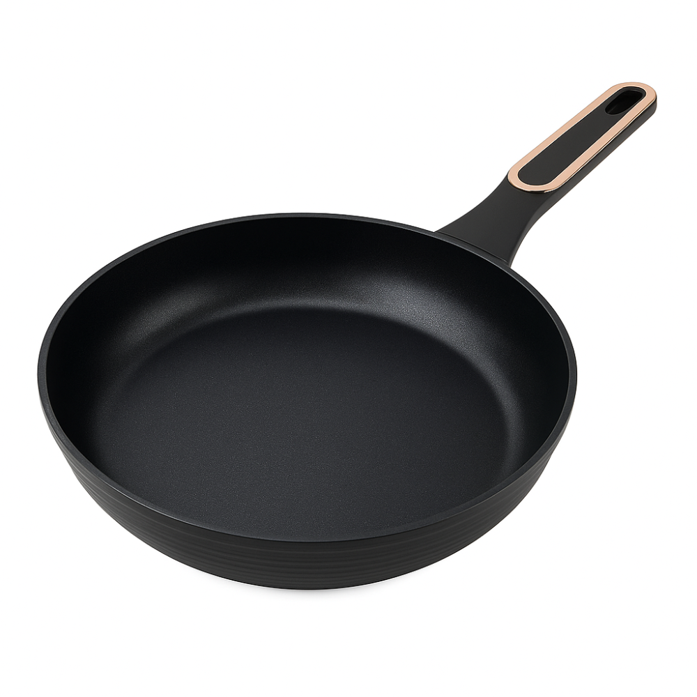 Легка сковорода для домашньої кухні, Антипригарна сковорода без олії з алюмінієвим корпусом VB-45 Львів - фото 15