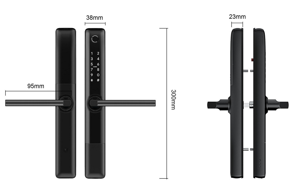 PES Bigl Black автономный умный замок на дверь Киев - изображение 3