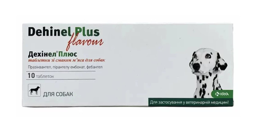 Dehinel Plus (Дехинел Плюс) от гельминтов для собак со вкусом мяса (1 таблетка), KRKA Винница - изображение 2