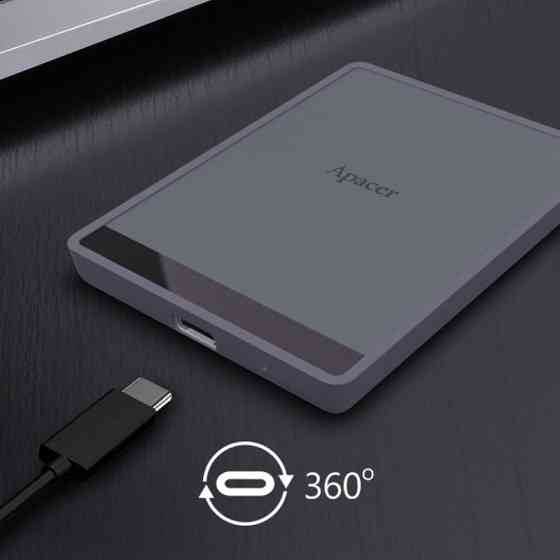 Портативный SSD Apacer AS724 1TB USB 3.2 Gen.2 Type-C Read/Write 500MB/s Mauve Одесса