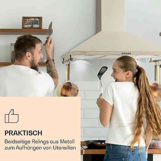 Вытяжка Victoria 90 90 см ретро-дизайн 644,5 м³/ч 2 светодиодные лампы цвета слоновой кости (Германия, читать Ровно