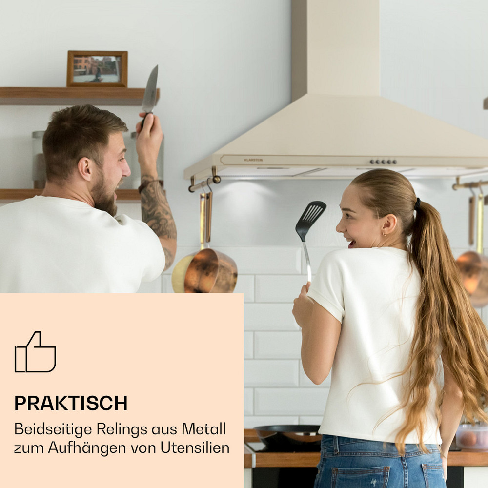 Вытяжка Victoria 90 90 см ретро-дизайн 644,5 м³/ч 2 светодиодные лампы цвета слоновой кости (Германия, читать Ровно - изображение 2