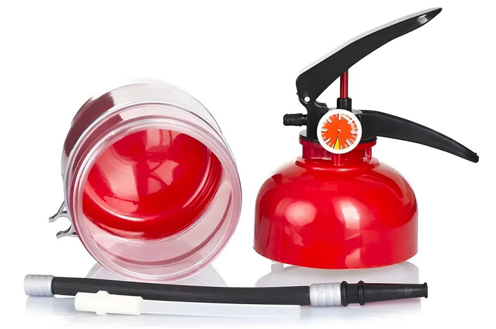 Резервуар RESTEQ для коктейлей в виде огнетушителя — емкость 1,5 л для алкоголя и напитков, штоф-диспенсер для виски, пива и сока Киев - изображение 7