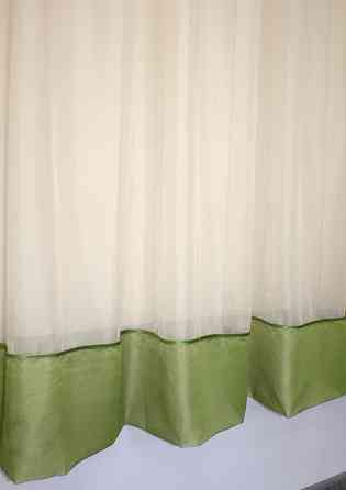 Кухонная занавеска VR-Textil № 047к бежевый с оливковым 280х170 см (52-0348) Киев