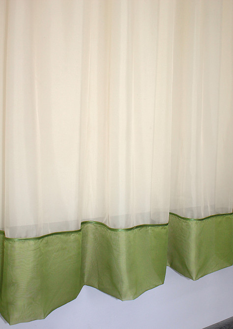 Кухонная занавеска VR-Textil № 047к бежевый с оливковым 280х170 см (52-0348) Киев - изображение 5