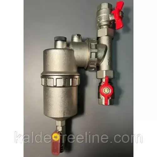 Сепаратор шламу KOER 3/4" універсальний магнітний з кранами, латунний Харків