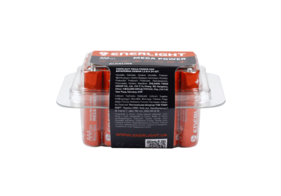 Батарейка мініпальчик ENERLIGHT MEGA POWER AAA 1.5V бокс 24 шт. Рівне