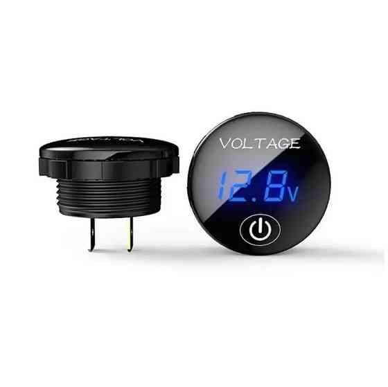 Вольтметр цифровий A4011B автомобільний врізний, синя підсвітка Харків